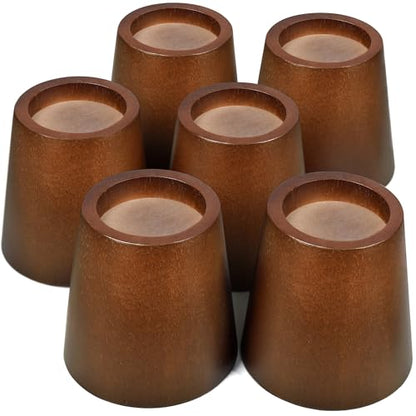 Wooden Bed Risers 3 Inch Round Furniture Risers Set of 6, Heavy Duty Wood Bed Lifts Risers for Bed Frame, Table, Sofa, Couch, Desk, Dresser - size: 3 inch Round
