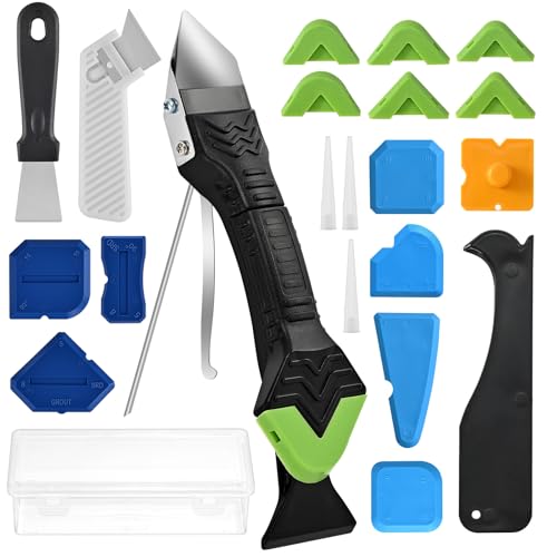 Silicone Caulking Tool Kit, Caulk Remover & Grout Removal Tool