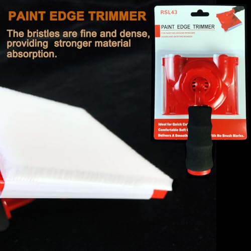 RSL43 Paint Edge Trimmer Plus Two Replace Pads | Corner Walls & Ceilings Pad Painter | Paint Pad Applicator | Edge Painting Tool with Painter's Pad Refills | Paint Edger for Wall Painting