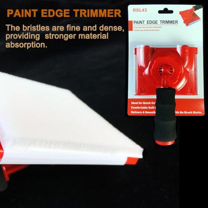 RSL43 Paint Edge Trimmer Plus Two Replace Pads | Corner Walls & Ceilings Pad Painter | Paint Pad Applicator | Edge Painting Tool with Painter's Pad Refills | Paint Edger for Wall Painting