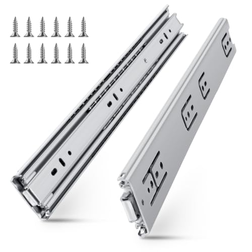 SLIDEWAY 200Lb Heavy Duty Drawer Slides 14" Full Extension Sliding Rails - color: 51mm Standard, size: 14 Inch