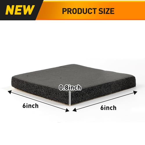 MODIGT 6"×6"×3/4" Foam Padding Sheet with Self Adhesive Backing (4PCS) - size: 6*6*3/4inch(4PCS)
