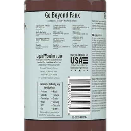 Water-Based Gel Stains by Retique It (32oz Stain, 15 Red Mahogany) - color: 15 Red Mahogany, size: 32oz Stain