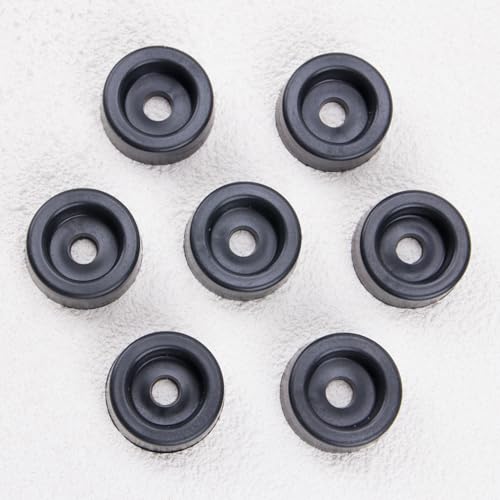 KOOBOOK 20Pcs Round PE Recliner Feet Replacement Ultimate Furniture Feet Pads for Floor Protection for Cabinets Chairs and Sofas Glide Foot Legs Black 31x12mm