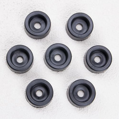 KOOBOOK 20Pcs Round PE Recliner Feet Replacement Ultimate Furniture Feet Pads for Floor Protection for Cabinets Chairs and Sofas Glide Foot Legs Black 31x12mm