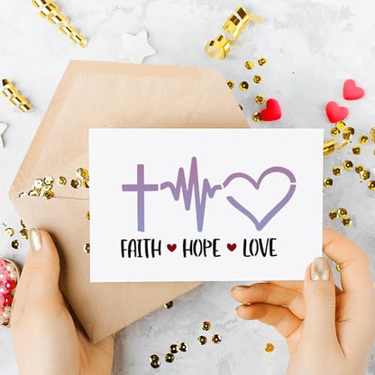 Christian Stencils for Crafts Reusable Inspirational Stencils - style: Christian