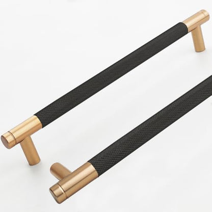 12 Pack 7 1/2 Inch 192 mm Bronze and Black Barrel Cabinet Pulls Cupboard Aluminum Handles Drawer Pull Cabinet Handles - color: Bronze and Black, size: 7 1/2 Inch
