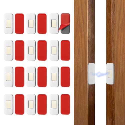 12 Pack No Drill Magnetic Cabinet Door Catch, Cabinet Magnets for Closure