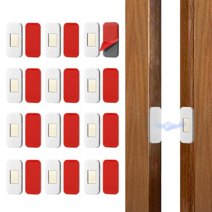 12 Pack No Drill Magnetic Cabinet Door Catch, Cabinet Magnets for Closure