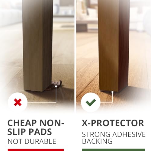 X-PROTECTOR Non Slip Furniture Pads – 12 Premium Furniture Grippers 3"! - size: 3 inch 12 Square