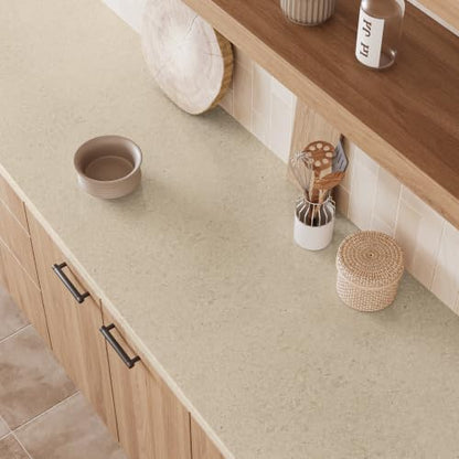 Cream Beige Granite Contact Paper Marble Countertop 15.7"x160"