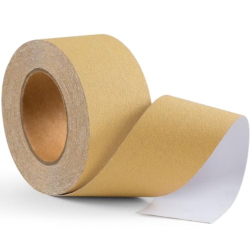 80 Grit Sandpaper Roll 20 Yard Long Continuous Roll,2-3/4” Wide Adhesive Backed Sandpaper Roll Sanding Sheets for Automotive,Woodworking,Hand Sanding Blocks - style: 80Grit
