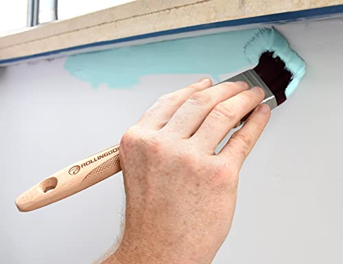 ROLLINGDOG 3pcs Paint Brush Set for Wall & Trim (1", 2", 3") - color: 3pc Multi Size