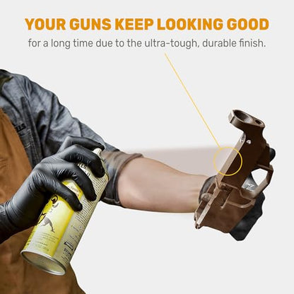 Brownells Aluma-Hyde II Epoxy Based Firearm Finish Spray Coating Protection Paint, Aerosol Can, 12 oz. (340g) Earth Brown - color: Earth Brown