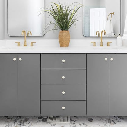 Ravinte White Drawer Pulls, 1-1/4 Inch Cabinet Knobs,25 Pack - color: White