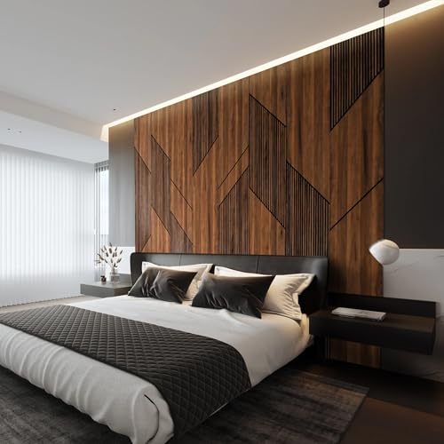 Wood Wall Panels for Interior Decor, Peel and Stick 3D WPC Panels
