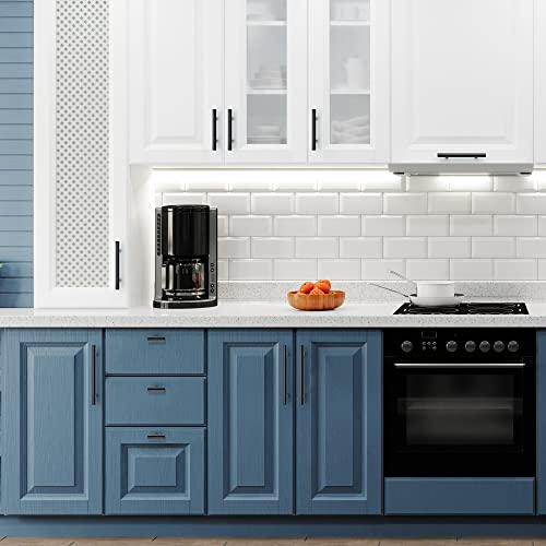 Ravinte Hardware Matte Black Cabinet Handles Drawer Pulls 3 Inch CC 10 Pack - color: Matte Black T-Shaped, size: 3" Hole Center