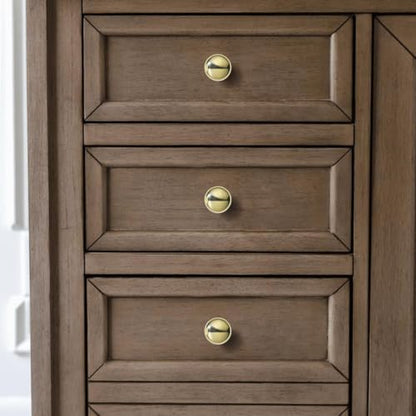 khtumeware 10 Pack 1-1/4 inch(32mm) Polished Brass Cabinet Knobs Dresser Knobs Round Drawer Knobs Kitchen Cabinet Hardware Zinc Knobs for Dresser Drawers - color: Polished Brass, size: Knob 1-1/4"