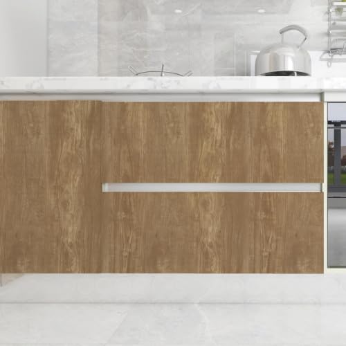 CAX Brown Wood Grain Contact Paper Peel and Stick Wallpaper Kitchen Counter - color: Brown, size: 17.3" x 118"
