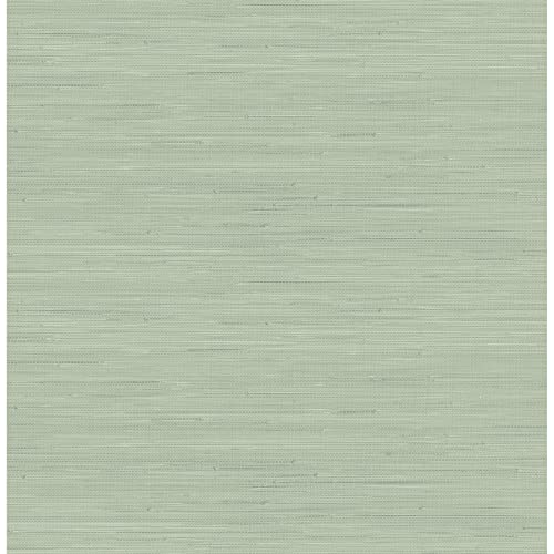 NuWallpaper x Society Social Classic Faux Grasscloth Peel and Stick Wallpaper, Sage Faux Grasscloth Removable Contact Paper for Walls, Self Adhesive Wall Covering for Bedroom Living Room Accent Wall - color: Sage