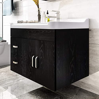 Livelynine Black Wood Contact Paper Kitchen Cabinet Vinyl Wrap Waterproof Contact Paper Wood Black Wall Paper Roll Adhesive Kitchen Countertop Wallpaper Peel and Stick Cabinet Covering 15.8"x78.8" - size: 15.8" x 78.8"