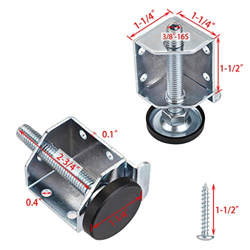OwnMy Heavy Duty Adjustable Leveling Feet Corner Protector Guard Brackets