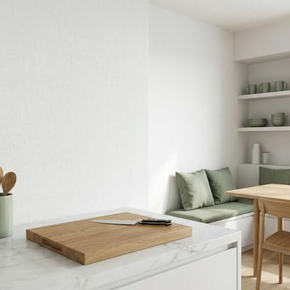 WADILE Grasscloth Peel and Stick Wallpaper 15.7in x 78.7in, Textured Contact Paper for Cabinets, Faux Linen Wall Paper Pull and Stick, Fabric Vinyl Wallpaper Self Adhesive White - color: White, size: 15.7" x 78.7"