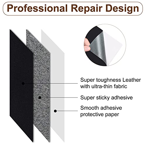 Numola Leather Repair Patch, 8×11 Inch Self-Adhesive White - color: White, size: 8×11inch