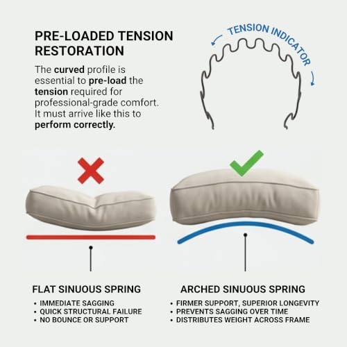 House2Home Sofa Spring Repair Kit, 15" Couch Fix Set - size: 15" 4-pack