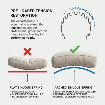 House2Home Sofa Spring Repair Kit, 15" Couch Fix Set - size: 15" 4-pack