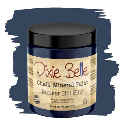 Dixie Belle Paint Company Chalk Mineral Paint - Bunker Hill (8oz) - color: Bunker Hill Blue, size: 8 Fl Oz (Pack of 1)
