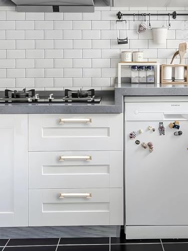 khtumeware 10 Pack Polished Nickel Cabinet Pulls, 3-3/4 Inch(96mm) Hole Centers Cabinet Handles Kitchen Hardware Straight Bar for Cabinets and Drawer Pulls - color: Polished Nickel, size: 3-3/4"(96mm) Hole Center, style: 10-pack
