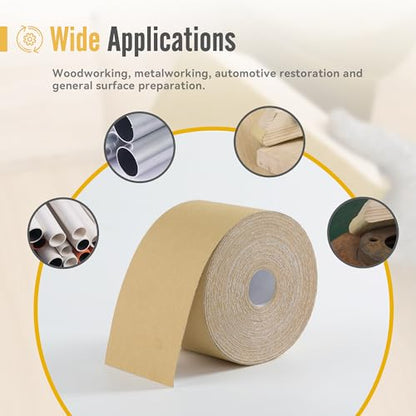 PSA Longboard Sandpaper 320 Grit Sandpaper Roll 20 Yard x 2-3/4” Wide Self Adhesive Stickyback Sandpaper for Woodworking,Automotive,Sanding Blocks - style: 320Grit