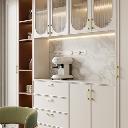 Rergy Cabinet Handles, Brushed Gold Drawer Pulls, 10", 10 Pack - color: Brushed Gold, size: 10"/256MM Hole Center