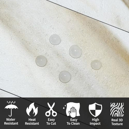 AULIGET 100-Piece Calacatta Gold Marble Look Peel and Stick Backsplash Wall Tiles, 3" x 6" Faxu Stone PVC Stick on Tile for Backsplash Kitchen, Bathroom, Laundry Room, Camper, Fireplace - color: Calacatta Gold