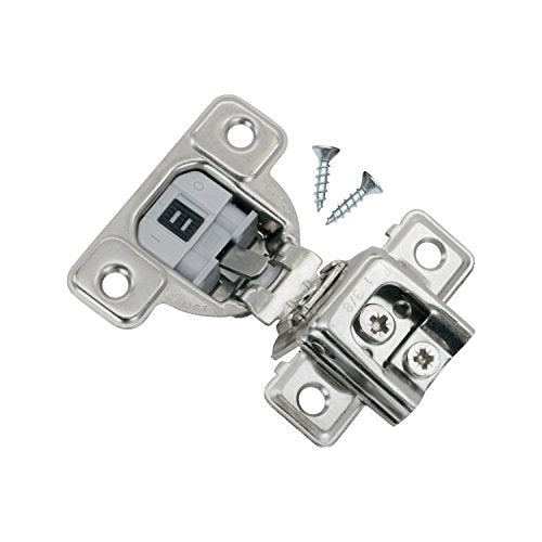 10 Pack Salice 106 Degree Silentia 1-3/8" Overlay Screw On Soft Close Cabinet Hinge with 3 Cam Adjustment CUP3CD9R
