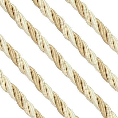 10 Yards / 1cm Twisted Rope Cord Trim Nylon Rope Thread String for DIY,Home Decor,Sofa Furniture Decoration-Mix Beige - style: mix beige