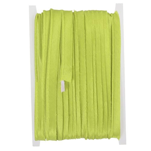 YELARXI 1/2 Inch Maxi Piping Bias Tape, 20 Yards Piping Trim with Cord Satin Binding Lip Cord Trim Fit for Sewing Garment Webbing Trimming Crafts Decorating - (Light Green) - color: Light Green