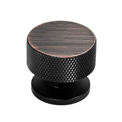 Alzassbg 1-1/4" Oil Rubbed Bronze Round Cabinet Knobs 10 Pack, AL6023ORB - color: Oil Rubbed Bronze, size: 10 Pack