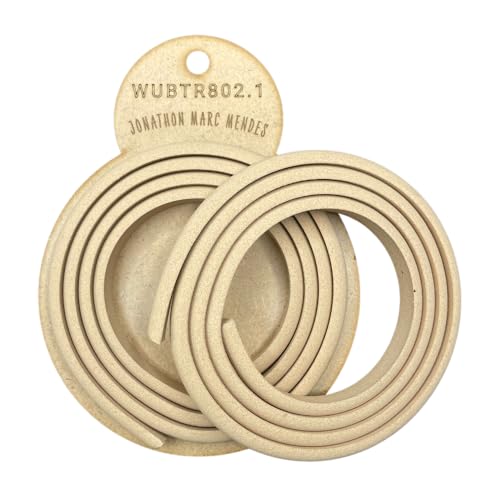 WoodUBend TR802.1 Pack of Two Trims 100x1cm Heat Bendable & Flexible Wood Trims - DIY Craft, Furniture & Home Decor - Easy to Apply & Paint - Versatile, Reusable & Durable - size: Pack of 2 (100x1cm)