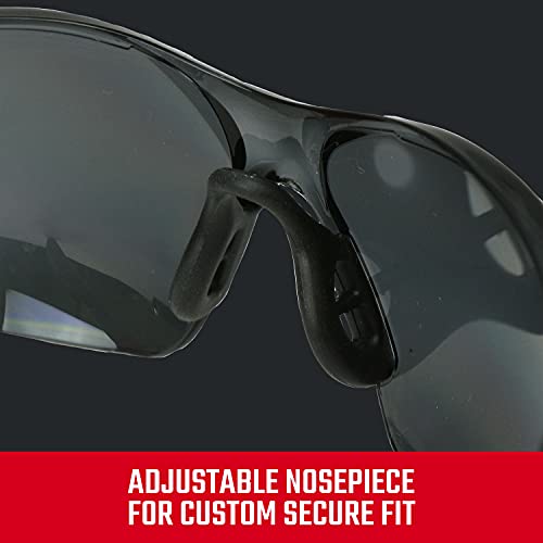 Craftsman 200, Safety Glass, Comfort Fit – Smoke, Red Frame - color: Smoke