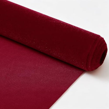 1 Yard Red Velvet Fabric 63 Inch Wide - color: Red, size: 1 Yard