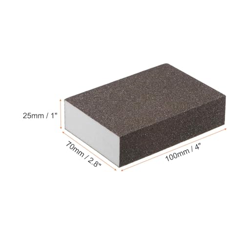 HARFINGTON 10pcs Fine Sanding Sponge Blocks 240-320 Grit Foam Sanding Block for Polishing Kitchen Metal Wood Drywall, 100x70x25mm - size: 240-320 Grit