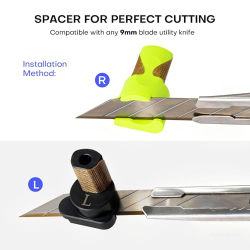 NEWISHTOOL Vinyl Wrap Edge Cutting Guide PPF Tools, 2mm/7mm Spacer Cut Aid