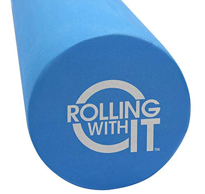 Rolling With It High Density Foam Roller for Physical Therapy - size: 36 x 6 Inch