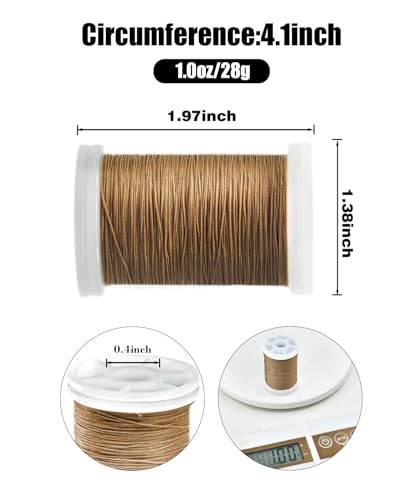 Heavy Duty Upholstery Thread Kit,8 Spools Durable Bonded Nylon,High-Strength & Fade-Resistant,218 Yds/Spool for Sewing Machines,Leather,Denim,DIY Crafts,Common Colors - color: Common Colors