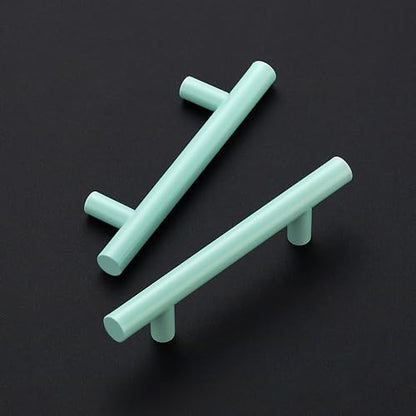 Ravinte Cabinet Handles,5" Length,3" Hole Center,Green,3 Pack - color: Green