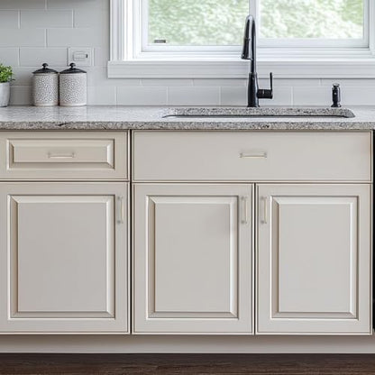 Ravinte Brushed Nickel Cabinet Handles Solid Handles,3 Inch,10 Pack - color: Brushed Nickel, size: 3 Inches Hole Center