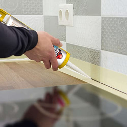 Kraken Bond RTV Silicone Sealant Translucent (2 x 10.1 fl.oz.)%100 Waterproof Silicone Caulk Kitchen and Bathroom, All Purpose, Window Caulking Sealant Outdoor, RV, 2 Pack - size: 2 Pack