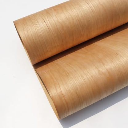 Extra-Wide Cherry Wood Veneer - 23 Inch Natural Wood Veneer Sheets for DIY Projects, Cabinetry, Furniture, Shelving, and Wall Panels